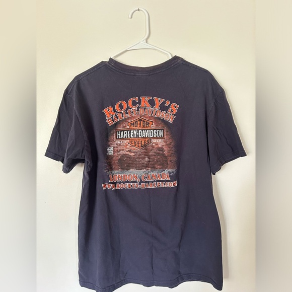 Rocky’s London, Ontario Harley Davidson Navy Tshirt - Picture 6 of 7